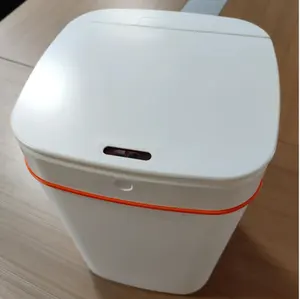 インテリジェント自動ノック振動長方形充電式ゴミ箱スマートゴミ箱ゴミ箱日本のスタイリッシュなスペース韓国