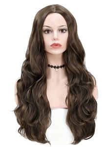 Parrucca UMS Best Seller in Fibra Sintetica Senza Capelli Veri, Senza Pizzo, Doppia Trama a Macchina, Anti-Crespo, Su Misura, per Uso Quotidiano Femminile, Offerta Speciale - Product Image 2