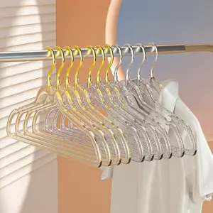 Crystal Boutique Girl Transparent Glitter Powder Hanger Custom Hangers Plastic Hanger