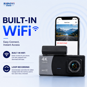 Caméra embarquée 3 canaux 4K Ultra HD IPS avec enregistreur vidéo, Wi-Fi intégré, <span class=keywords><strong>enregistrement</strong></span> <span class=keywords><strong>en</strong></span> boucle, surveillance de stationnement et détection de mouvement - Product Image 4