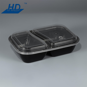 HD tùy chỉnh để đi lấy đi ra Hộp Ăn Trưa dùng một lần Bento hộp nhựa PP container thực phẩm với lỗ thông hơi Nắp - Product Image 1