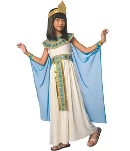 儿童万圣节嘉年华服装埃及皇后服装女孩化妆舞会角色扮演服装