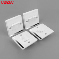 Interruptor de doble Polo de 1 banda estándar británico de Irak, suministro de fábrica, interruptor de enchufes de pared de luz eléctrica de 220V 16A