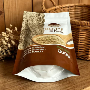 Eco Friendly Dry Food Retail Display Stand Up Pouch 800g Natural Plant Powder Resealable Storage <b>Bag</b> Heat seal brownie <b>bag</b> - Product Image 2