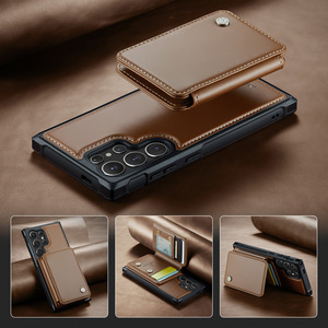 Funda <span class=keywords><strong>para</strong></span> Teléfono <span class=keywords><strong>Samsung</strong></span> <span class=keywords><strong>Galaxy</strong></span> S26 Ultra con Imán, Carga Inalámbrica, Soporte <span class=keywords><strong>para</strong></span> Tarjetas, Cuero Sintético, Compatible con S25 Plus, S24, S23, S22, A56, A36, A26 - Product Image 2