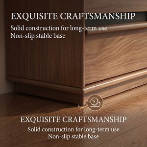 <span class=keywords><strong>Commode</strong></span> en bois massif de luxe de style moderne du milieu du siècle à <span class=keywords><strong>9</strong></span> <span class=keywords><strong>tiroirs</strong></span> |   Organisateur de placard écologique et peu encombrant pour chambre et salon - Product Image 4