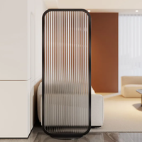 Paravent de séparation ovale mobile en verre sur mesure pour mariage, avec cadre en acier inoxydable, par le fabricant moderne de mobilier de mariage