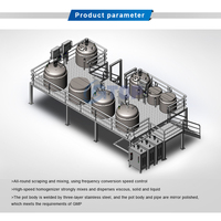Mélangeur de détergent liquide Agitateur Réservoir de mélange Shampooing Savon liquide Faisant la machine avec homogénéisateur inférieur