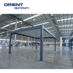 2025 Op Maat Gemaakte Terras Dakbedekking Aluminium Pergola Buiten Luifel Terras Dakpaneel Aluminium Met Glazen Schuifdeuren - Product Image 1