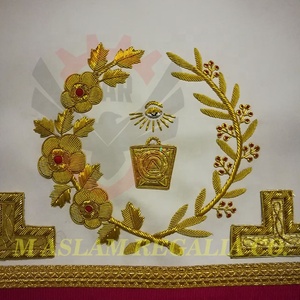 Delantal de Bordado a Mano de Grado Gran Maestro de la Gran Logia |   Delantal de Oficina Grandioso con Bordado Completo a Mano - Product Image 4