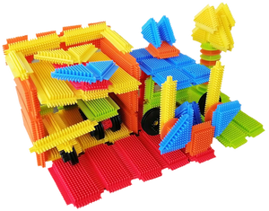 Juguetes de Construcción Educativos, Juego de 200 Piezas de Bloques de Construcción Creativos en Cubeta para Niños (3+ años) - Product Image 1