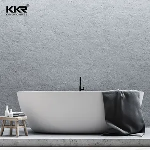 하이 엔드 품질 현대 아크릴 단단한 표면 돌 욕조 무료 스탠드 욕실 욕조
