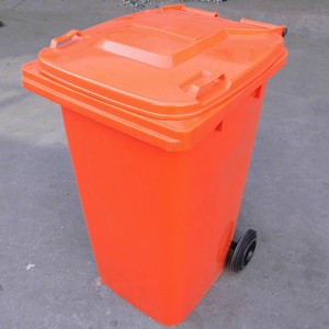 Plastic Trash Can 240L <b>Square</b> Outdoor Waste <b>Bin</b> With Lid HDPE Material - Product Image 3