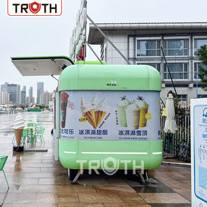 عربة Truth المتنقلة لتقديم المشروبات والآيس كريم، شاحنة طعام صغيرة معتمدة للبيع، مقطورة من الفولاذ المقاوم للصدأ لبيع الهوت دوج والبيتزا - Product Image 6