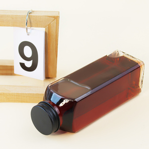 Bouteille en verre carrée <span class=keywords><strong>française</strong></span> de qualité alimentaire 12 oz 350 ml pour boissons, lait, avec couvercle - Product Image 3