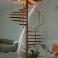 Escalier en colimaçon moderne, gain de place, minimaliste, escalier rotatif intérieur pour loft, petit espace
