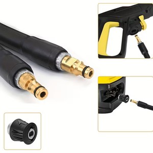 Tuyau de lavage haute pression 6/10/15/20m pour nettoyeur de voiture, rallonge électrique en caoutchouc à connexion rapide pour séries <span class=keywords><strong>Karcher</strong></span> K2-K7 - Product Image 3