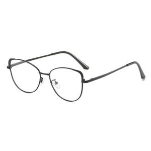 2024 diseño elegante ojo de gato gafas fotocromáticas hombres mujeres aleación gafas moda Anti <span class=keywords><strong>Blu</strong></span> <span class=keywords><strong>Ray</strong></span> TR90 gafas marcos ópticos de ordenador - Product Image 6