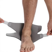 Attelle de cheville en néoprène à double sangle avec protection de talon ouvert pour la récupération des entorses de la cheville, idéale pour le football, la course à pied et le basketball