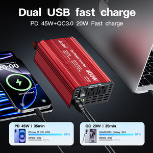 Convertisseur de courant automobile 400w 12v <span class=keywords><strong>24v</strong></span> DC vers 110v 220v AC Adaptateur Chargeur rapide pour ordinateurs portables Perceuse <span class=keywords><strong>électrique</strong></span> - Product Image 3