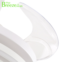 Ventilador de techo LED de 4 aspas con mando a distancia, diseño blanco invisible inteligente para uso tradicional en el baño interior