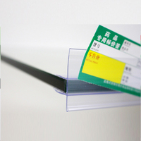 Porte-affiche clair promotionnel prix billet étiquette porte-étiquette étagère Talker bande de données transparente