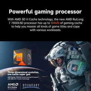 NUEVO Procesador para 7 7800X3D, 8 Núcleos, 16 Subprocesos, 3MB de Caché L3, 4.0GHz, 12nm, Socket AM5, en Caja, para Juegos de Escritorio - Product Image 4