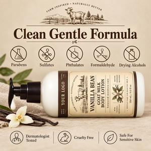 Soins corporels naturels et biologiques, nourrissent, hydratent, adoucissent, apaisent les peaux sensibles, non irritant, lait corporel au lait de chèvre et à la vanille - Product Image 5