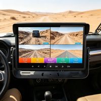 10 Zoll LCD Fahrzeug-Rückfahrmonitor Rückfahrkamera FCC-Zertifiziert IP67 Wasserdicht Stoßfest Touchscreen 4CH Split Tragbar