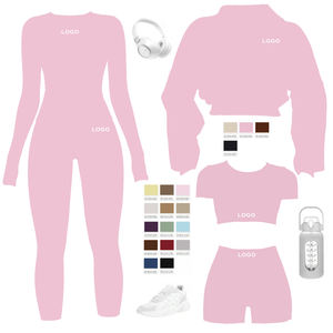 Short de yoga pour femmes DK8519, short de sport ajusté et brossé pour la course à pied, contrôle du ventre, taille haute, short de yoga pour femmes - Product Image 1