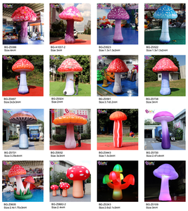 Seta inflable personalizada, iluminación Led, publicidad, seta inflable gigante para decoración de fiesta de escenario - Product Image 5