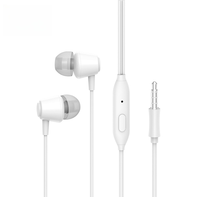 Wholesale Wear Resistant Clear Treble Wired Earphone Classic In-Ear Portable 3.5mm Plug Earphone for Phone PC Laptop