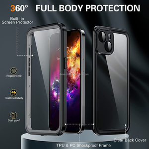 Coque de Protection antichoc complète à 360 degrés avec protecteur d'écran 9H intégré, étui de téléphone étanche IP68 pour <span class=keywords><strong>Iphone</strong></span> 14Pro - Product Image 5
