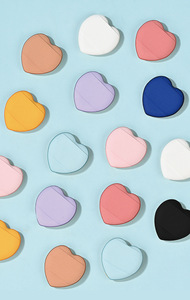 Mini Esponja de Maquillaje en Forma de Corazón, Libre de Látex, con Cojín de Aire, para Uso en Seco y Húmedo - Product Image 2