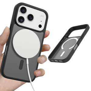 Coque de téléphone magnétique givrée mate, étui de protection antichoc pour entreprise, 12+ options de couleurs, coque de téléphone à chargement sans fil - Product Image 4