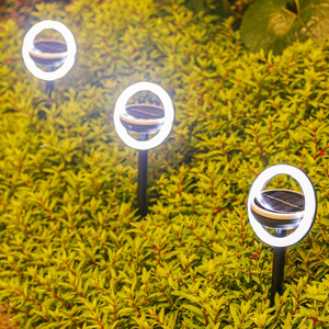 ไฟสนามหญ้า LED พลังงานแสงอาทิตย์ โคมไฟสนามหญ้ากันน้ำ ตกแต่งทางเดินกลางแจ้ง - Product Image 3