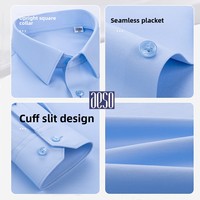 Chemise habillée 100 % coton pour femme, boutonnée, avec braguette dissimulée, couleur unie, pour le bureau et les occasions formelles