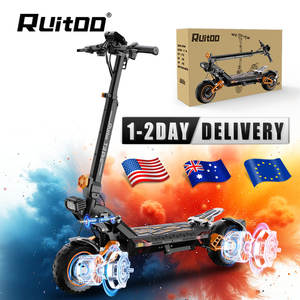 Ruitoo T3PRO Fabricant Yongkang Vente en gros en usine Trottinettes électriques <span class=keywords><strong>tout</strong></span> <span class=keywords><strong>terrain</strong></span> puissantes et pliables à double moteur pour adultes - Product Image 1