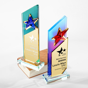 Crystal Acrylic <b>Trophy</b> Laser <b>Engraved</b> Award For Business Gifts And Promotional Awards With Digital Printing AB Specification - Product Image 3