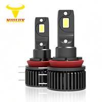 Ampoule LED Niulux 6500K H15B 35W 12V avec ventilateur silencieux, branchement direct, sans modification nécessaire, phare automobile 3800 lm