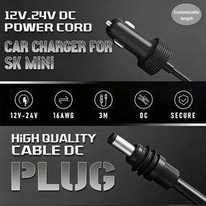 Cable de red satelital mini de 5m, cable de alimentación para encendedor de coche para dispositivos mini - Product Image 5
