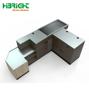 รูปลักษณ์ทันสมัยคุณภาพสูง หน้าจอความละเอียดสูง เคาน์เตอร์ชำระเงินอัตโนมัติพร้อมสายพานเคลื่อนที่ - Product Image 2