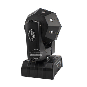 Mini projecteur LED Spot Rgbw à tête mobile 16x3W 3NI1 Faisceau de football et laser Lumière de scène pour KTV Disco <span class=keywords><strong>Club</strong></span> Événement de scène DJ Contrôle DMX - Product Image 4