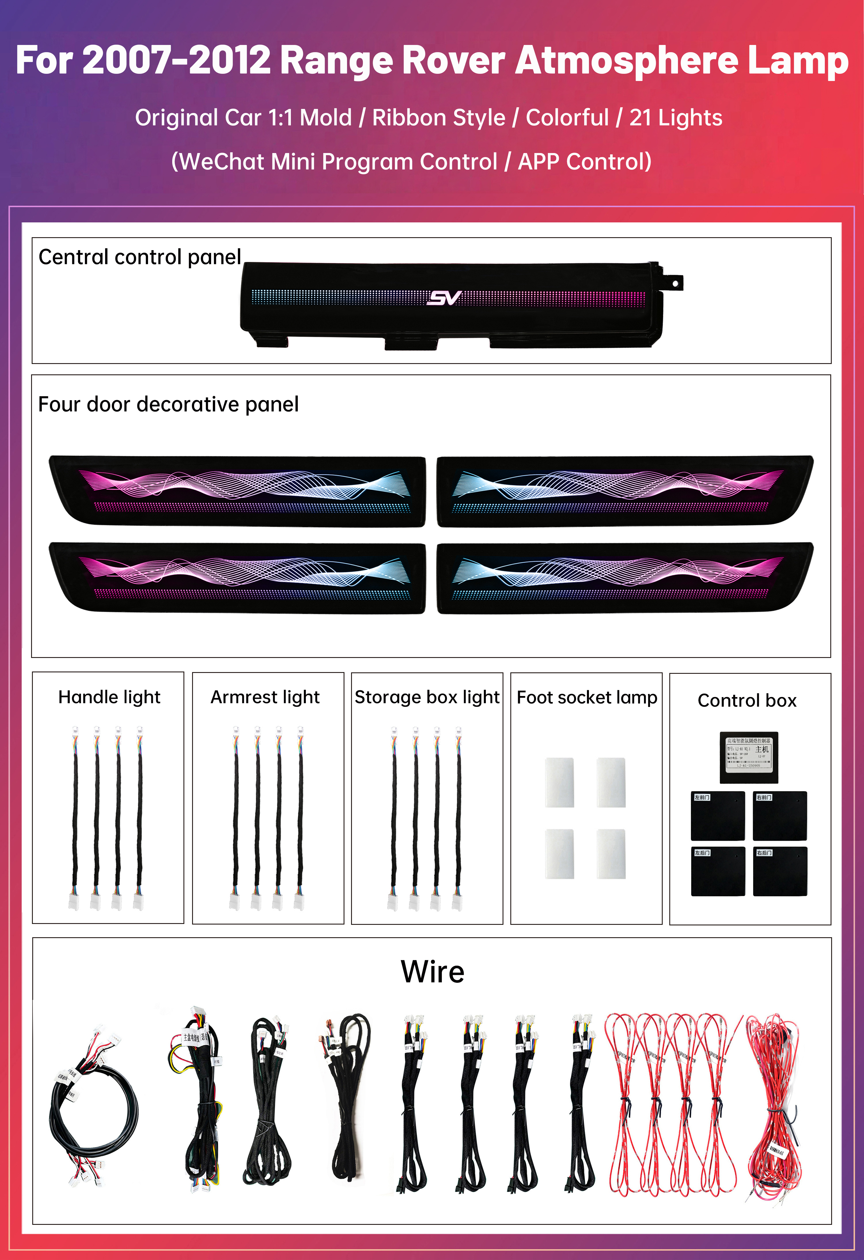 Style ruban 21 lumières