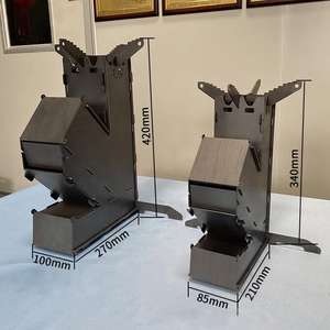 เตาไม้แบบพกพาสำหรับตั้งแคมป์ ปิกนิก และเดินป่า รุ่นใหม่ล่าสุด - Product Image 2