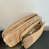 Sac de rangement minimaliste pour tablette, tendance, rayé, polyvalent, pochette pour ordinateur portable 14 pouces, en promotion
