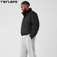 Vêtements écologiques durables, veste coupe-vent imperméable pour homme, vêtements de sport d'extérieur, légers, col montant 1/2 zip