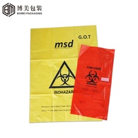 Sac à déchets pour autoclave biohazard avec bande indicatrice de stérilisation à la vapeur irréversible intégrée pour stérilisateur à vapeur 121 ℃   134 ℃