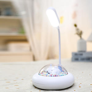 Lindo conejo platillo volador cápsula espacial colorida <span class=keywords><strong>noche</strong></span> niños aprenden a leer protección para los ojos lámpara de escritorio dormitorio carga USB - Product Image 5
