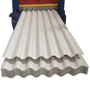 Tôle ondulée prépeinte en zinc tôle de toiture en métal ondulé galvanisé plaque d'acier de couleur pour maison de conteneur préfabriquée
